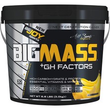 Happy Trend Bigmass Gh Factor Karbonhidrat Tozu - Muz Aromalı 1 Paket(1 x 3000 G)