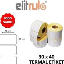 Happy Trend Etiketi 30X40 Termal - 1000 Adet