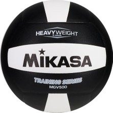 Mikasa MGV500 Heavy Weight Training Indoor Volleyball, Black/white