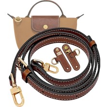 Happy Trend Mini Çanta Deri Omuz Askısı Longchamp Mini Çanta Kahverengi Kayış Kiti
