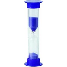 Happy Trend Adet Mini Küçük Kum Saat 3 Dakika 8 cm Kum Zamanlayıcısı Dekoratif Masaüstü Plastik Çocuklar Için Mavi