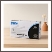 Ecotrend Nitril Muayene Eldiveni Siyah Pudrasız S 100LÜ ECO123