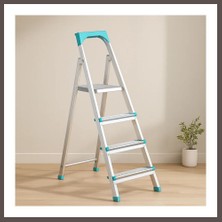 Ecotrend 3+1 Basamaklı Metal Merdiven 82 cm 120 kg ECO123