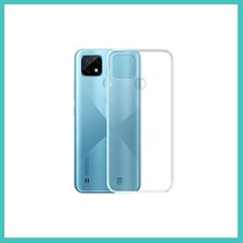 Ny Joy Realme C21 Uyumlu Kılıf Deluxe 2mm Şeffaf Silikon - Şeffaf Nyjoybz