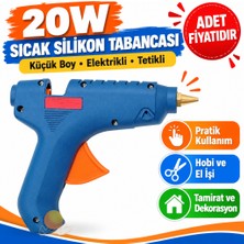 Eseno Select Küçük 20W Elektrikli Tetikli Sıcak Silikon Mum Tutkal Tabancası