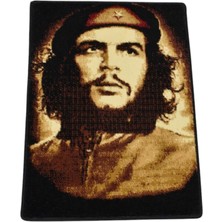 Kilim Antik Portre Che Guevara Tasvirli Duvar Halısı 2204 - Yeni - Çok Renkli