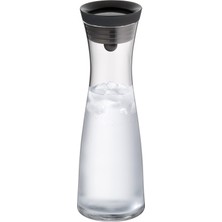 Wmf Basic Cam Su Sürahisi, 1 L, Kapaklı, Silikon Kapaklı, Akıllı Kapak Teknolojisi, Siyah
