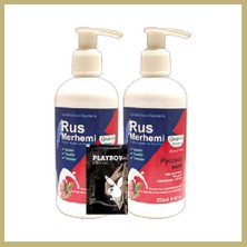 Bezos Playboy Tüylere Krem2 Adet x 250 ml Ceviz Sütlü & Cevizli Rus Merhemi + Yanında Jel Za
