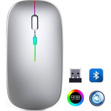 Beruflic ZR215 CBA100 Rgb Gümüş Şarjlı Mouse