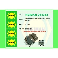 Bescher Smglobal Cam Anahtari On Sol Ciftli 10 Fisli - Beyaz Clio Iii