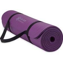 Gaiam Essentials Kalın Yoga Minderi Fitness ve Egzersiz Minderi Kolay Sıkmalı Yoga Minderi Taşıyıcı Kayış, 183 cm U x 61 cm G x 1 cm Kalınlık