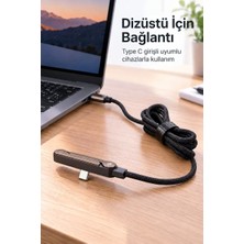 Midas Toptan Home Örgü Şarj Kablosu Entegre Katlanabilir Telefon Destekli