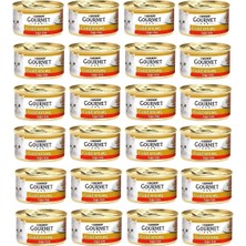 Gourmet Gold Kıyılmış Sığır Etli Yaş Kedi Maması (24 x 85 Gr)