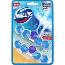Domestos Wc Blok 5'li Güç Tuvalet Bloğu Okyanus Ferahlığı Maksimum Hijyen 100 G