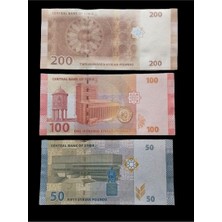 Generic 3 Adet Suriye Paund Kağıt Para. Para.