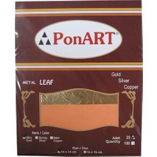 Ponart Varak Altın 25 Yaprak 14X14 cm