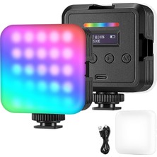 Neewer Manyetik Rgb Kamera Işığı, 360 ° Tam Renkli Küçük LED Panel, RGB61