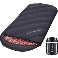 Kingcamp Xl Uyku Tulumu (220 cm x 100 Cm) Kamp 3 Mevsim Flanel Genişletilmiş Pamuk Büyük Beden Yetişkin Uyku Tulumu Kamp, Sırt Çantası, Doğa Yürüyüşü, Iç ve Dış Mekan Için Hafif