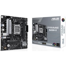 Asus Prıme B650M-R Ddr5 7200MHZ 1xhdmı 2xm.2 Usb3.2 Matx Am5 (Amd Am5 9000/8000/7000 Serileri Ile Uyumlu) Bzoshb