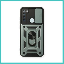 Ny Joy Redmi Note 8 Uyumlu Kılıf Pars Lens Yüzüklü Silikon - Yeşil Nyjoybz