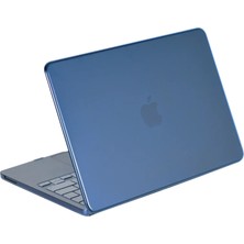 Ykm Macbook Neo Şeffaf Macbook Kapak - Mavi