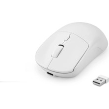 Ytm Dual Mode Şarjlı Kablosuz Mouse 2.4 Ghz Bluetooth 5.0 4000 Dpı Beyaz HDX3415W