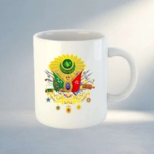 Bin1çeşit Şık Osmanlı Armalı Seramik Kupa Bardak