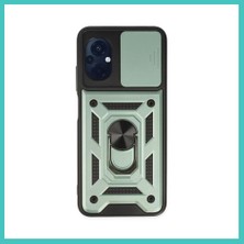 Ny Joy Poco M5 Uyumlu Kılıf Pars Lens Yüzüklü Silikon - Yeşil Nyjoybz