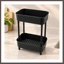Ecotrend Iki Katlı Plastik Düzenleyici Raf - Çok Amaçlı Organizer ECO123