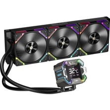 1st Player x Starshıp E X360E mm Siyah Argb Dijital Ekran Am5 / Lga 1851 Işlemci Sıvı Soğutucu Dmc