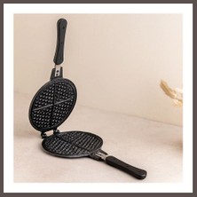 Ecotrend 20 cm Granit Döküm Waffle Tava - Bakalit Saplı ECO123