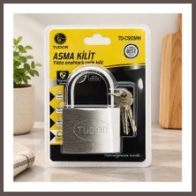 Ecotrend Çelik Asma Kilit Kısa Kancalı Yıldız ve Çivi Anahtarlı ECO123