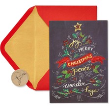 Str Store Zarflarla Kutulu Noel Kartları, Size ve Sizine, Tatil Ağacı (14 Adet)