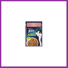 Felix Pouch Sensation Jellies Somonlu ve Karidesli Yetişkin Kedi Konservesi 6 Adet 85 gr BEZ10