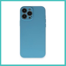 Ny Joy iPhone 13 Pro Max Uyumlu Kılıf Nano Içi Kadife Silikon - Mavi Nyjoybz