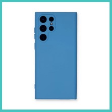 Ny Joy Samsung Galaxy S24 Ultra Uyumlu Kılıf Nano Içi Kadife Silikon - Mavi Nyjoybz