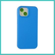Ny Joy iPhone 15 Uyumlu Kılıf Nano Içi Kadife Silikon - Mavi Nyjoybz