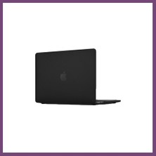 Bezos Macbook Pro 16.2 2021 Macbook Buzlu Kapak - Siyah Gambera1