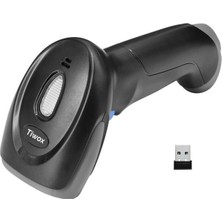 Tiwox Tıwox VSK-227 1d Lazer Kablosuz Barkod Okuyucu Batarya + Mını USB Dongle Dmc