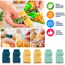 Mey İthalat Mey Ithalat® 6lı Hava Sızdırmaz Poşet Torba Ambalaj  ve Paket Kıstırmalı Kapatma Klipsi
