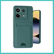 Ny Joy Redmi Note 13 Pro 5g Uyumlu Kılıf Kelvin Kartvizitli Silikon - Koyu Yeşil Nyjoybz