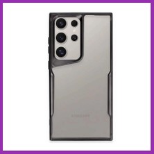 Salmore Samsung Galaxy S23 Ultra Uyumlu Kılıf Boyi Silikon Kapak - Siyah Bty