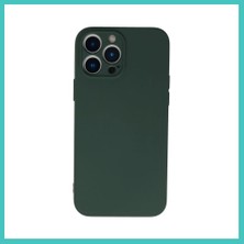 Ny Joy iPhone 13 Pro Uyumlu Kılıf Nano Içi Kadife Silikon - Koyu Yeşil Nyjoybz