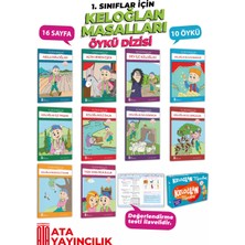 Ata Yayıncılık 1. Sınıflar İçin Keloğlan Masalları 10 Kitaplık Kutulu Hikaye Kit