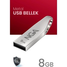 NGA USB Bellek Metal Gövde Güvenli USB Memory - Flash Drive