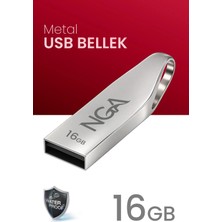 NGA USB Bellek Metal Gövde Güvenli USB Memory - Flash Drive