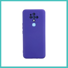 Ny Joy Tecno Camon 16 Uyumlu Kılıf Nano Içi Kadife Silikon - Mor Nyjoybz