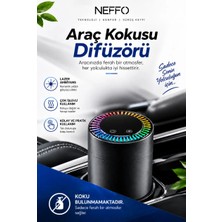 Neffo Araç Içi Aroma Difüzörü Hava Nemlendirici Rgb Işıklı Şarjlı Oda ve Araba Kokusu Cologne (KOKU MEVCUT DEĞİLDİR)