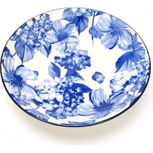 Touch Me New Bone Azure Bloom Çukur Tabak 20 cm - 7 Adet
