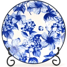 Touch Me New Bone Azure Bloom Tatlı Tabağı 19 cm - 6 Adet